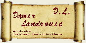 Damir Londrović vizit kartica
